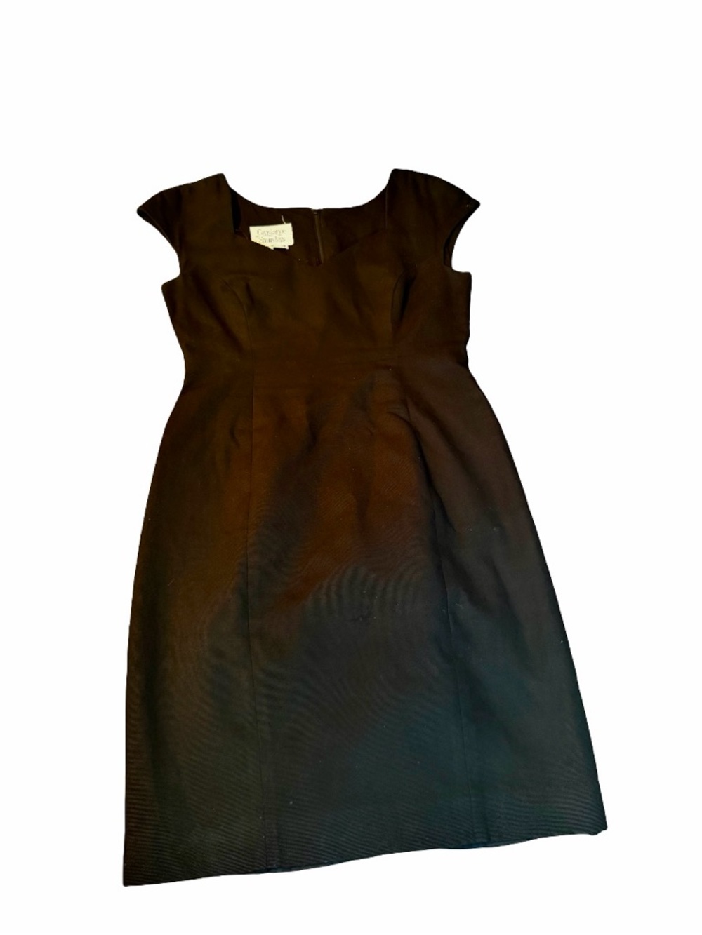 Sophisticated/Versatile Black Dress with Sweetheart Neckline 100% Cotton 10 - Picture 6 of 9